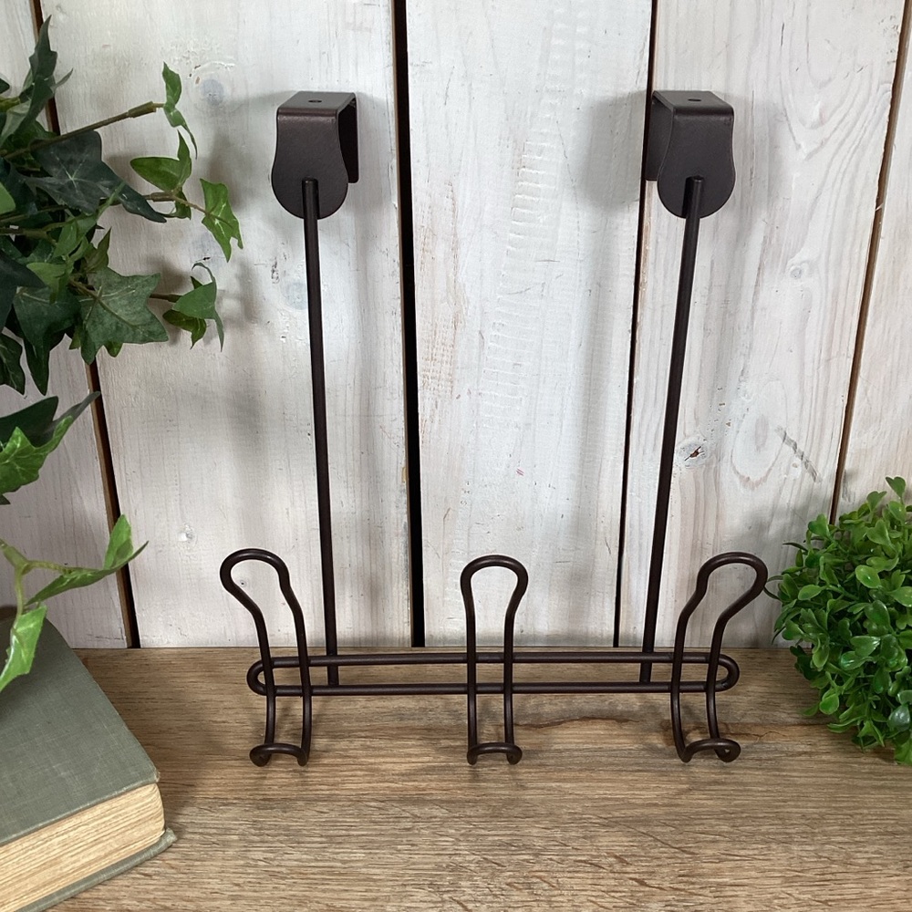 Over the Door 6 Hook Organizer Hanging Rack